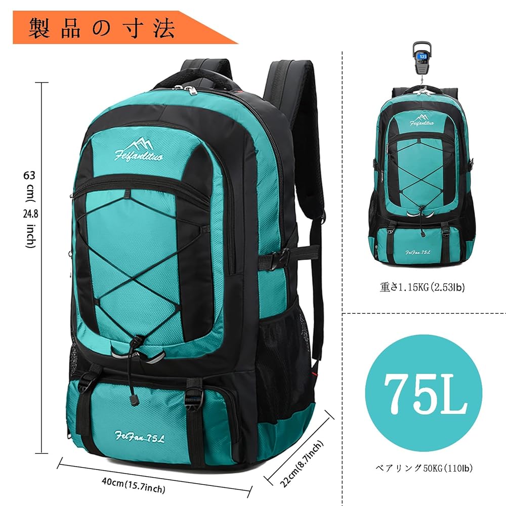 ✨未使用✨レスポートサック　リュック　グリーン　深緑色　軽量　ポケット沢山 LeSportsac｜レスポートサックのバックパック/リュック